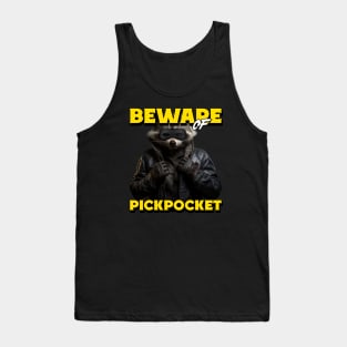 Pickpocket Raccoon Thief Funny Tank Top